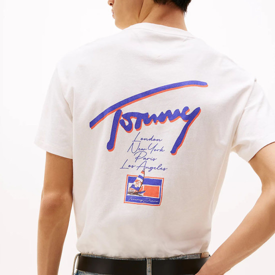 Tommy Hilfiger Ανδρική κοντομάνικη μπλούζα Back Logo Graphic Relaxed T-Shirt